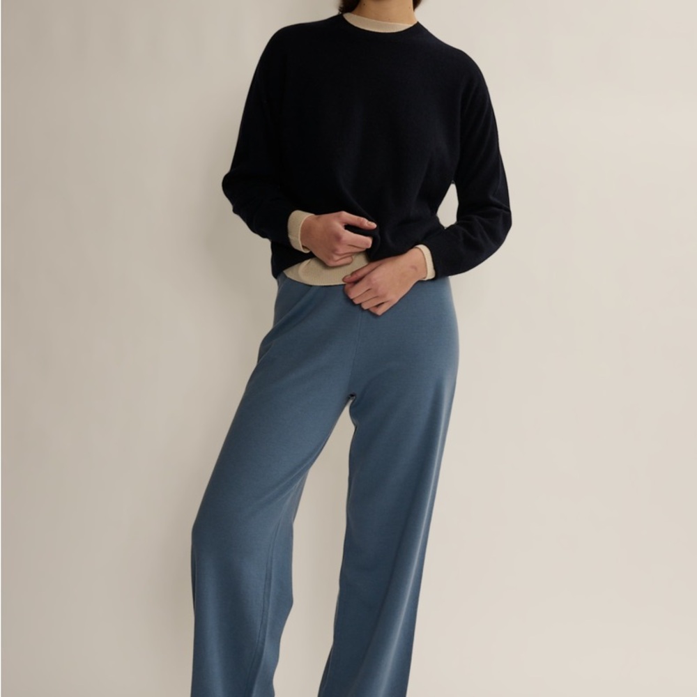 Demylee Eponine wool cotton wideleg pants, S